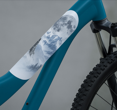 Autocollant vélo cadre lune gelée - TenStickers