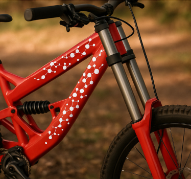 Autocollant vélo collection de points connectés - TenStickers