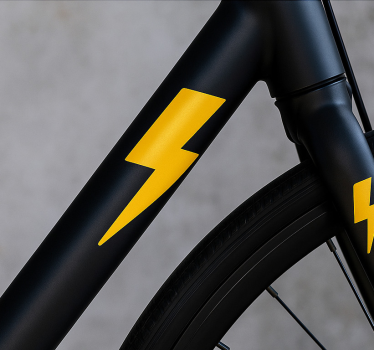 Autocollant vélo conception de la foudre - TenStickers