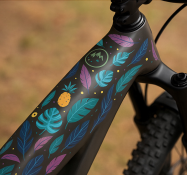 Autocollant vélo Été exotique - TenStickers