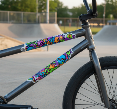 Autocollant vélo explosion de stickers ados - TenStickers