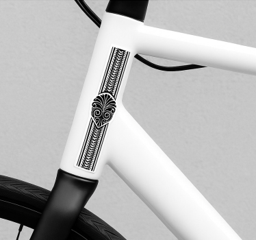Autocollant vélo feuille tribale maorie - TenStickers
