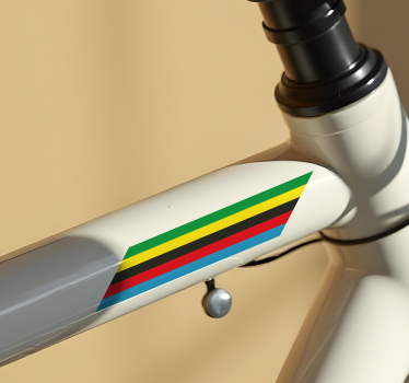 Autocollant vélo flèches couleurs champion du monde - TenStickers