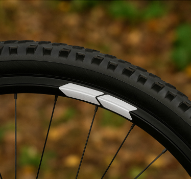Autocollant vélo flèches de jante - TenStickers