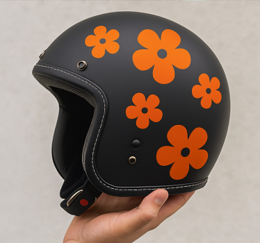 Autocollant vélo fleurs simples - TenStickers