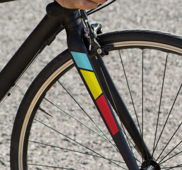 Autocollant vélo fourche avant de bicyclette de route - TenStickers