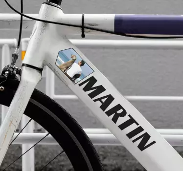 Autocollant vélo image personnalisable - TenStickers