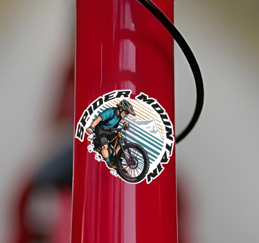 Autocollant vélo montagne d'araignées - TenStickers