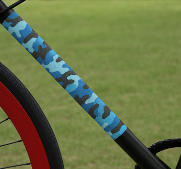 Autocollant vélo motif bleu océan - TenStickers