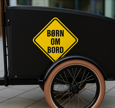 Autocollant vélo né à bord - TenStickers
