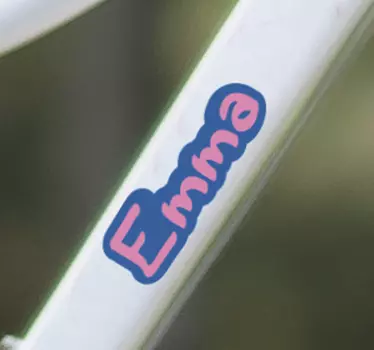 Autocollant vélo nom personnalisé - TenStickers