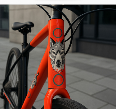 Autocollant vélo pack de loups alpha - TenStickers