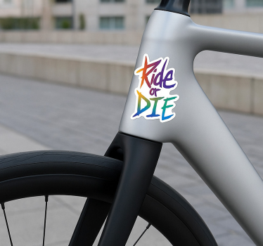 Autocollant vélo ride ou crève - TenStickers