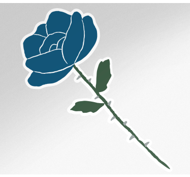 Autocollant vélo rose bleue délicate - TenStickers