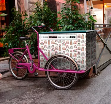 Autocollant vélo si vous voulez remplir de pluie - TenStickers
