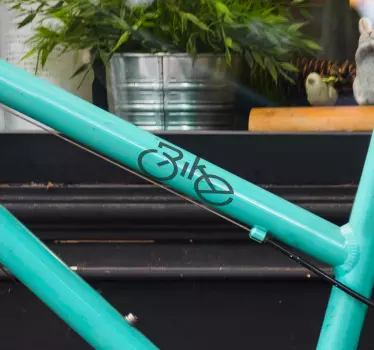 Autocollant vélo texte décoratif - TenStickers
