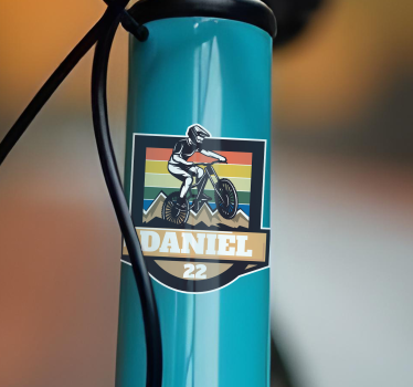 Autocollant vélo vintage personnalisé - TenStickers
