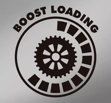 Sticker Voiture Dessin Boost Loading - TenStickers