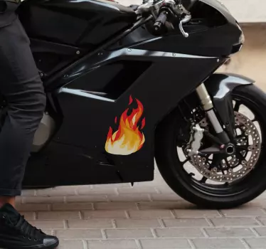 Autocollant Voiture Feu d'effet visuel - TenStickers