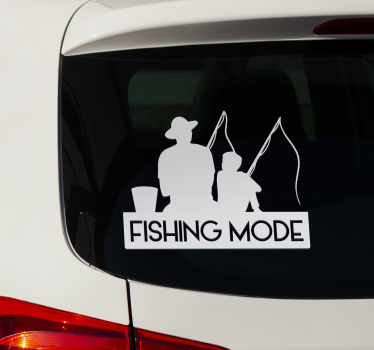 Autocollant voiture mode pêche - TenStickers