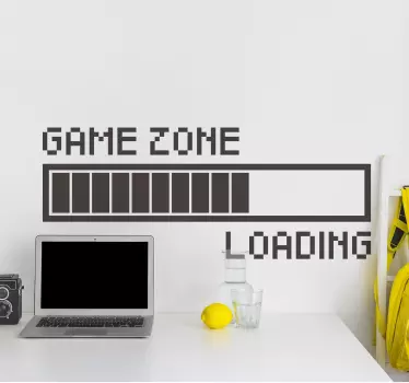 Autocollant jeu vidéo zone de chargement - TenStickers