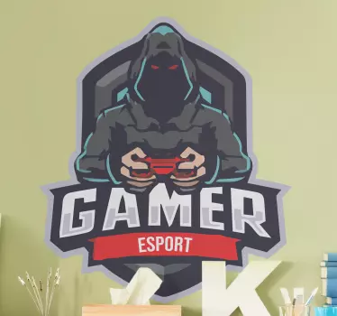 Skin Playstation Logo mascotte gamer - TenStickers