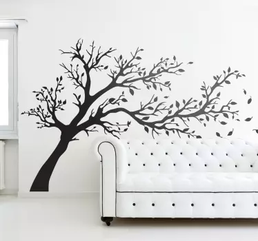 Sticker arbre sous tempête - TenStickers