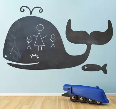Sticker ardoise baleine - TenStickers