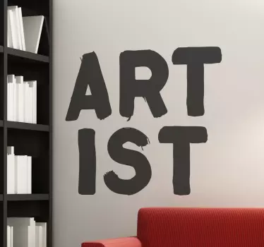 sticker Artist écrit en grand - TenStickers