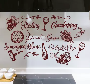 Sticker Maison Vins - TenStickers