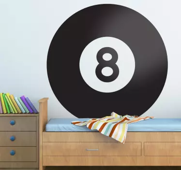 Sticker boule billard - TenStickers