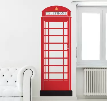 Sticker cabine rouge Londres - TenStickers