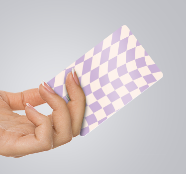 Sticker carte bancaire carrés couleurs pastel - TenStickers