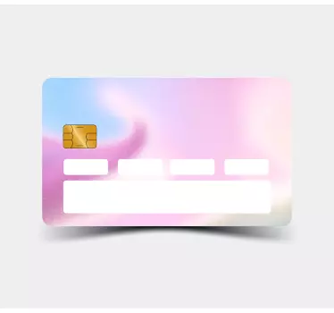 Sticker carte bancaire fond coloré abstrait - TenStickers