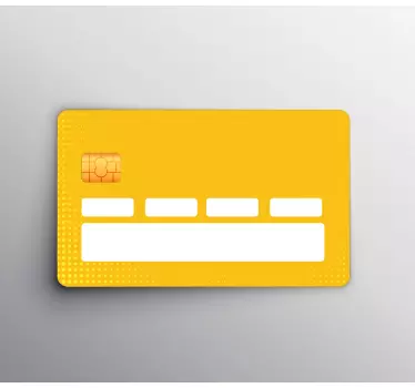 Sticker carte bancaire jaune vif - TenStickers