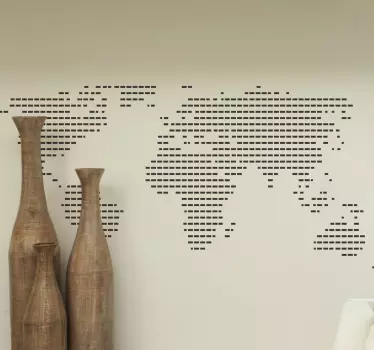 Sticker carte monde - TenStickers