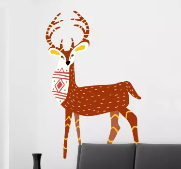 Sticker cerf dessin - TenStickers