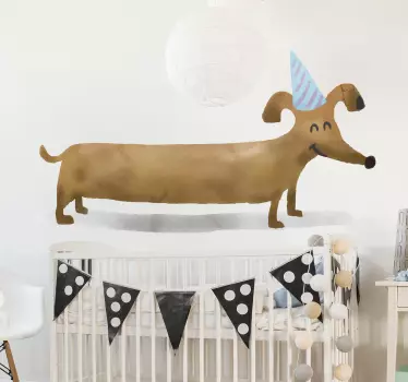 Sticker Maison Dessin de Chien - TenStickers