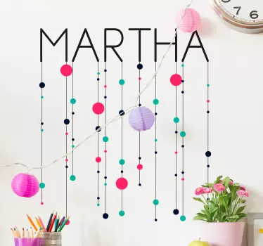 Sticker Maison Motifs Cercles - TenStickers