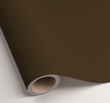 Sticker couleur uni marron mat - TenStickers