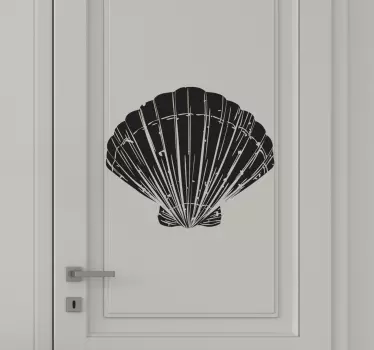 Sticker de porte Coquillage - TenStickers