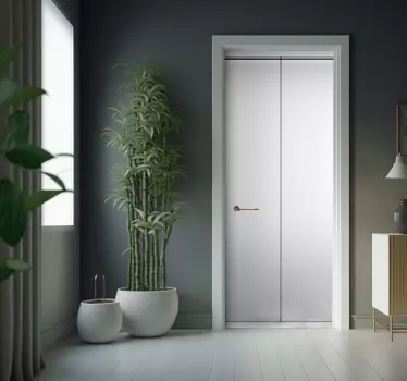 Autocollant porte effet portes d'ascenseur - TenStickers