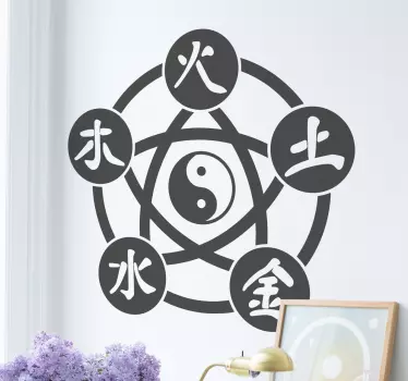 Sticker éléments chinois - TenStickers