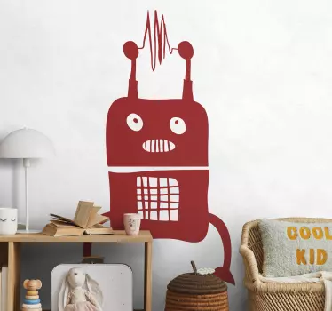 Sticker espace alien robot - TenStickers