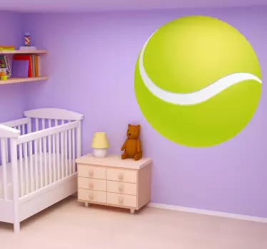 Sticker enfant balle de tennis - TenStickers