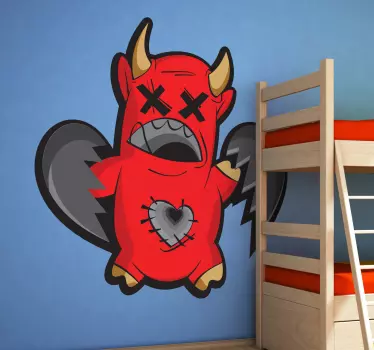 Sticker enfant diablotin - TenStickers