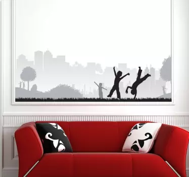 Sticker enfant jeu parc - TenStickers