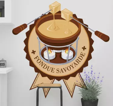 Sticker cuisine la Fondue Savoyarde - TenStickers