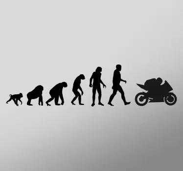 Sticker évolution motard - TenStickers