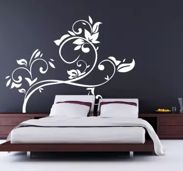 Sticker mural fleurs élégantes - TenStickers